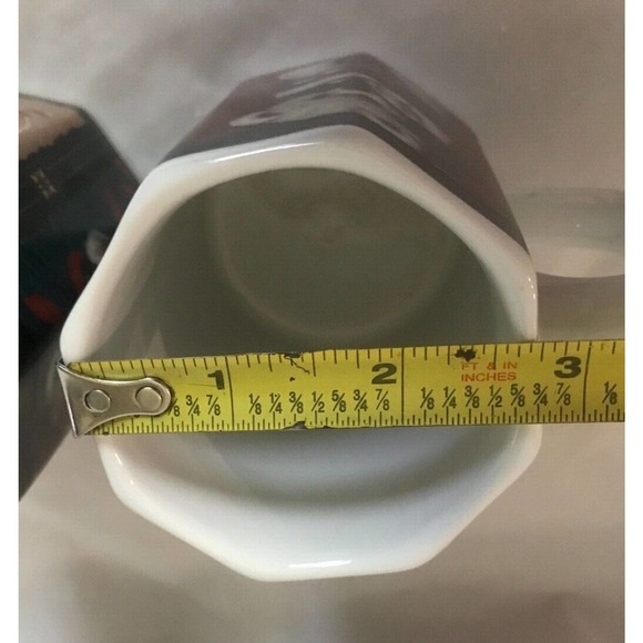 Vintage Giftco Tartan Christmas Teddy Bear Octagon Coffee Cup/Mug Set of 2 - Picture 4 of 8